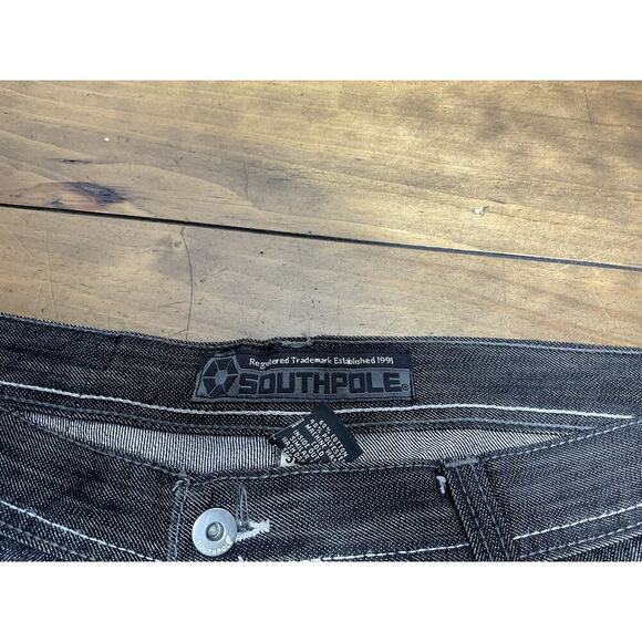 VTG Southpole Black Baggy Jeans Y2K
Skater Hip Hop Dark Denim Jeans 36x32 - Picture 4 of 10